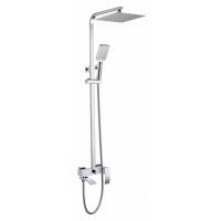Душевая система Grocenberg GB7007-1WC Белый/Хром