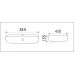 Раковина накладная CeramaLux 81 D1347
