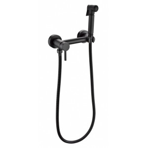 Смеситель с гигиеническим душем Grocenberg GB103N-BL Черный матовый