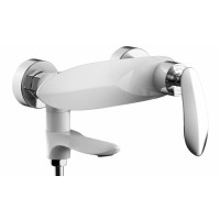 Смеситель для ванны с ручным душем Groсenberg GB8001WC Белый/Хром