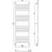 Полотенцесушитель водяной Сунержа Флюид + 150x50 (Sunerzha)