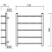 Полотенцесушитель водяной Domoterm Калипсо П5 50x50, хром (Домотерм)
