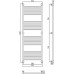 Полотенцесушитель водяной Сунержа Богема+ 150x50, прямая (Sunerzha)