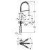 Смеситель для кухонной мойки Grohe Eurocube 31395000 (Грое)