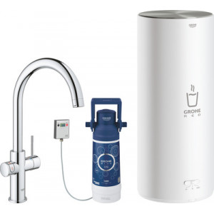 Смеситель для кухонной мойки Grohe Red II Duo 30079001, с водонагревателем (Грое)