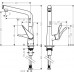 Смеситель для кухонной мойки Hansgrohe Metris Select 14883800 (Хансгрое)