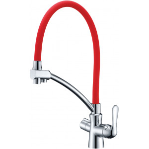 Смеситель Lemark Comfort LM3070C-Red для кухонной мойки (Лемарк)