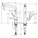Смеситель для кухонной мойки Hansgrohe Metris S 14883000 (Хансгрое)