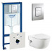 Комплект Инсталляция Grohe Rapid SL 38775001 4 в 1 с кнопкой смыва + Чаша для унитаза Roca Meridian (Рока)