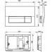 Комплект Roca Gap 7893104100 подвесной унитаз + инсталляция + кнопка (Рока)