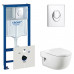 Комплект Инсталляция Grohe Rapid SL 38750001 4 в 1 с кнопкой смыва + Чаша для унитаза Roca Meridian (Рока)