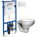 Комплект инсталляция Roca DUPLO WC 89009000K + унитаз Roca Mateo 7346200000 + кнопка смыва Roca PL1 (Рока)