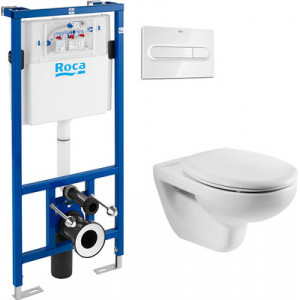 Комплект инсталляция Roca DUPLO WC 89009000K + унитаз Roca Victoria 34630300R (Рока)