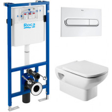 Комплект инсталляция Roca DUPLO WC 89009000K + унитаз Roca Dama Senso 346517000