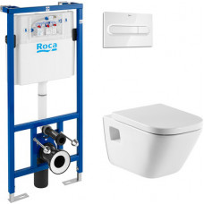 Комплект инсталляция Roca DUPLO WC 89009000K + унитаз Roca Gap 346477000 + кнопка смыва Roca PL1