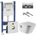 Комплект инсталляция Geberit Duofix Delta 458.124.21.1 3 в 1 + унитаз Roca Gap 346477000 (Рока)