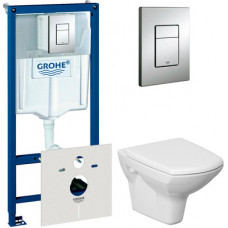 Комплект инсталляция Grohe Rapid SL 38775001 4 в 1 + унитаз Cersanit Carina new clean on