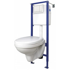 Комплект Cersanit DELFI S-SET-DEL/Vec/TPL/En-Wh-w