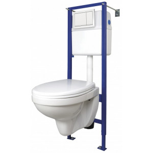 Комплект Cersanit DELFI S-SET-DEL/Vec/TPL/En-Wh-w (Церсанит)